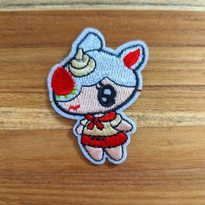Animal Crossing Iron-on Embroidered Patch Rhino Character: Merengue